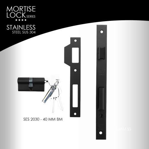 MORTISE LOCK SES 2030 – 40 MM BM (BLACK)